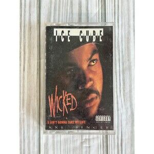 ICE CUBE Cassette WICKED & U Ain't Gonna Take My Life XXL Single '92 Vintage Rap